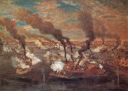 unknow artist The Great Naval Battle at Memphis oil on canvas